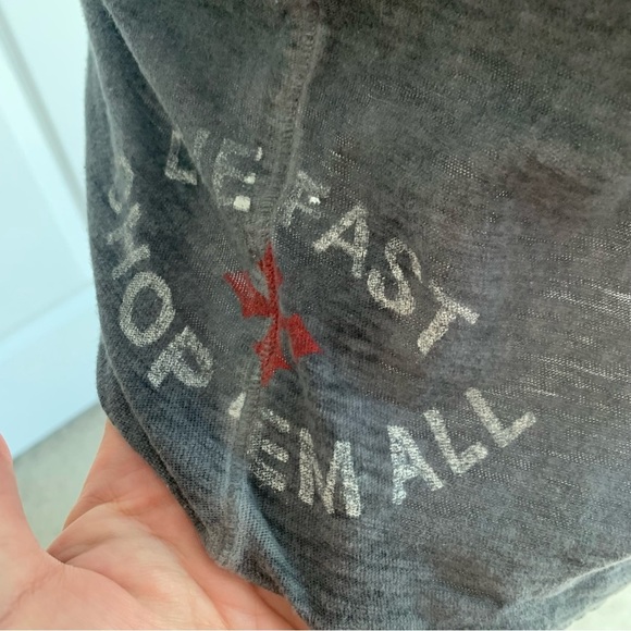 Affliction American Customs Burnout Henley Tee - Picture 6 of 14